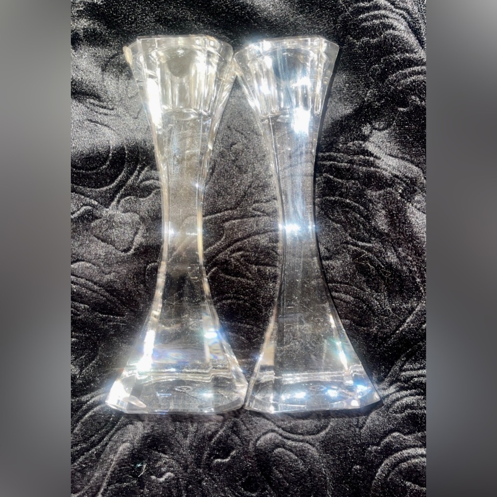 Villeroy & Boch Crystal Candlestick Set of Two